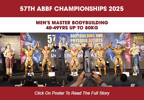 MEN'S MASTER BODYBUILDING 40-49YRS UP TO 80KG...